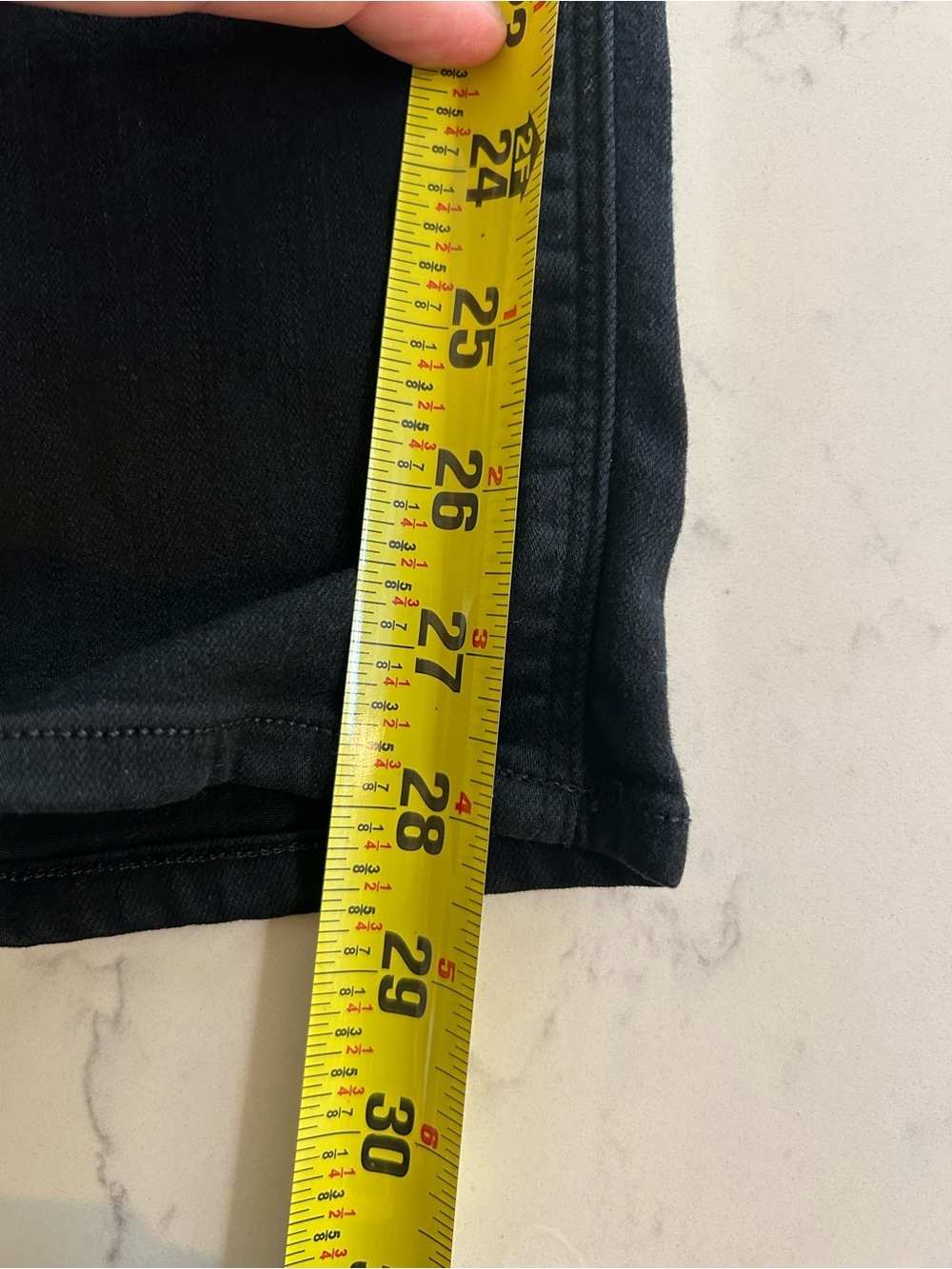 Hudson Nico Midrise Super Skinny Jeans Rava Black Distressed Size 33 - Picture 14 of 16